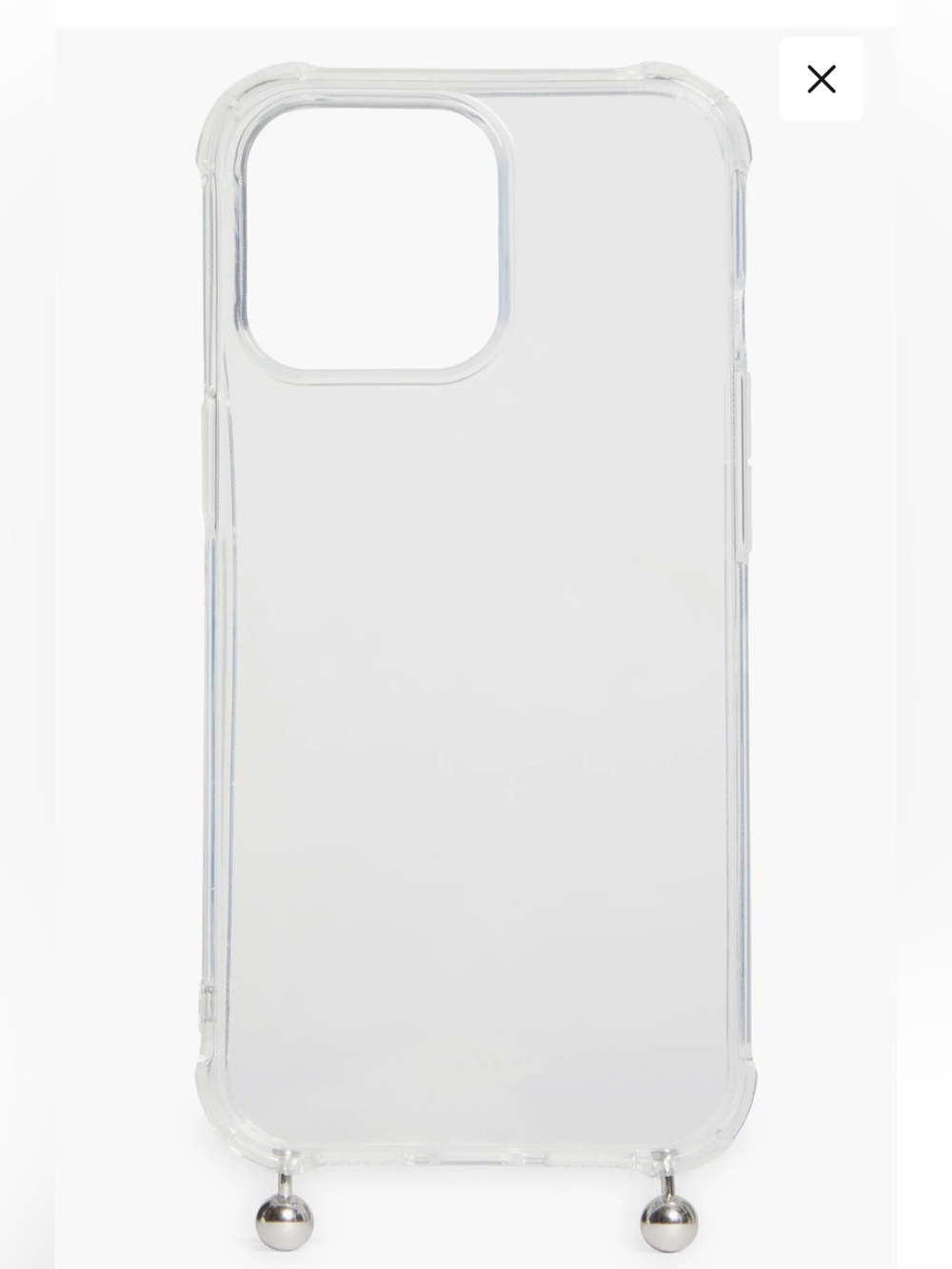 Ossa Clear Protective Phone Case with Built-In Metal Ball Stand - Transparent